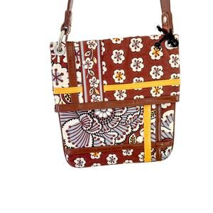 Retired Vera Bradley Purse Flipster Crossbody Bag Slate Blooms